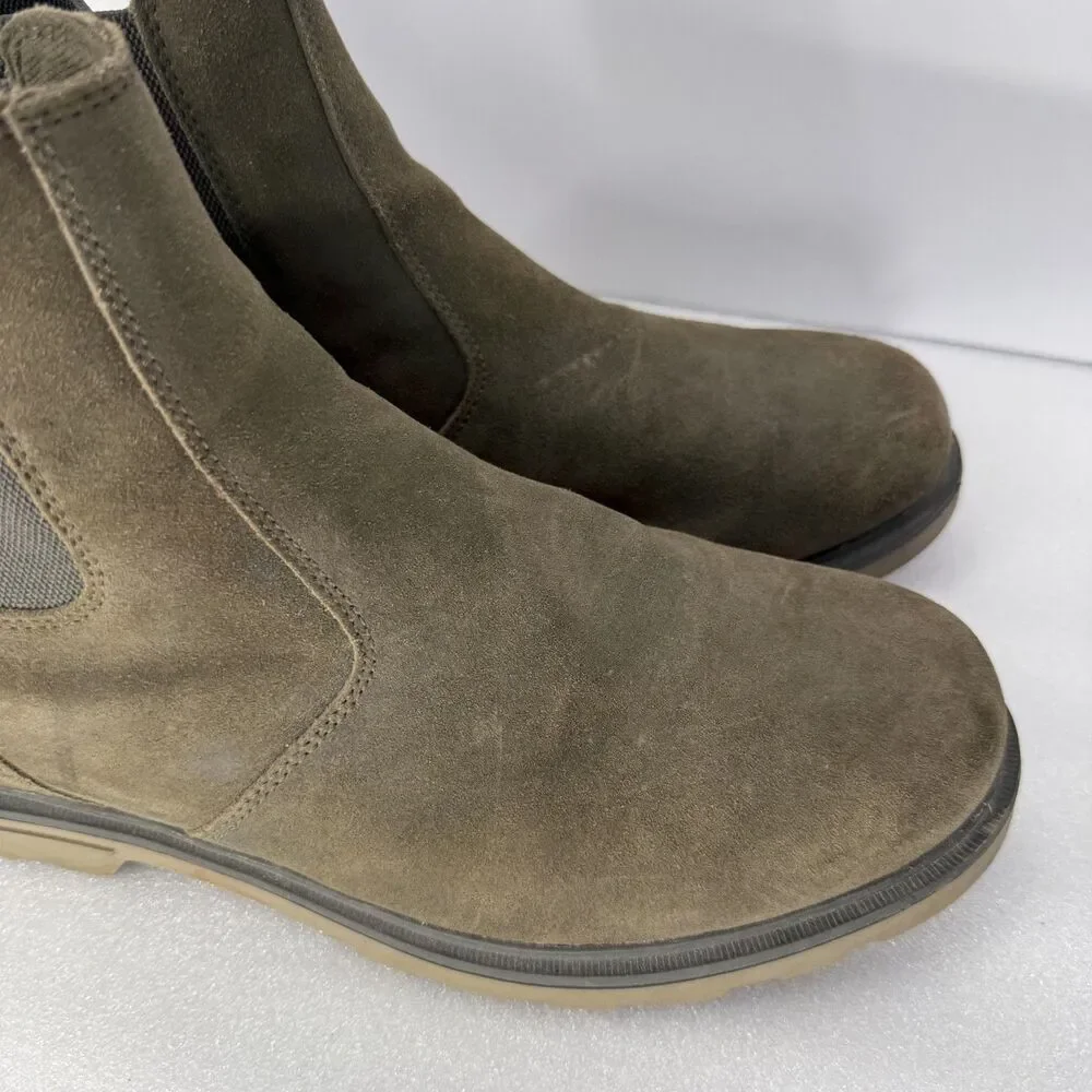 Sorel Chelsea Boots Mens Size 13 Brown Gray Suede Waterproof Winter NM4900-246